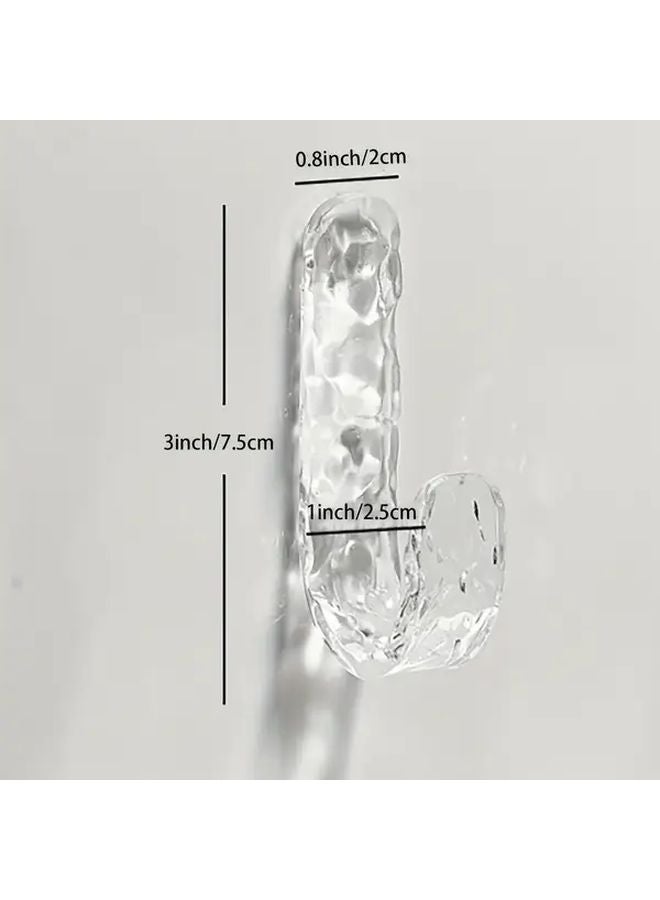Acrylic Diamond Wall Hooks Heavy Duty Waterproof Adhesive For Towels Coats - Image 3